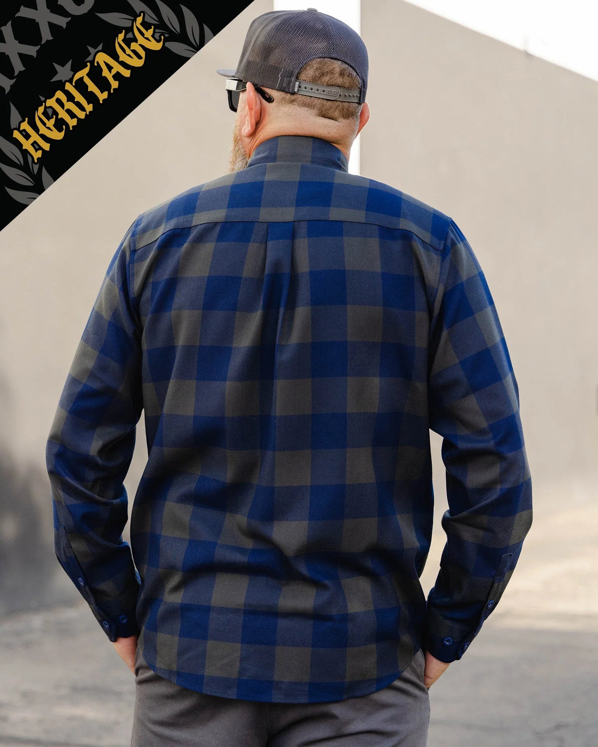 Dixxon 0 Dark 30 Heritage flannel shirt, alternate product view
