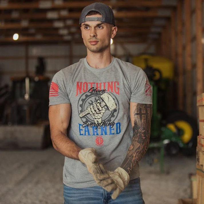 Nothing Given T-Shirt - Dark Heather Grey