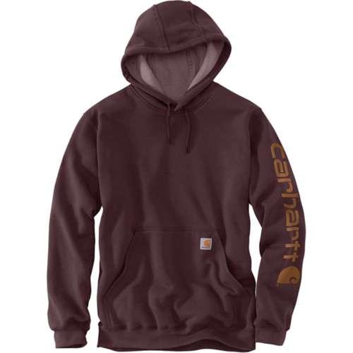 K288 Loose Fit Midweight Logo Sleeve Graphic Hoodie - Port - Purpose-Built / Home of the Trades