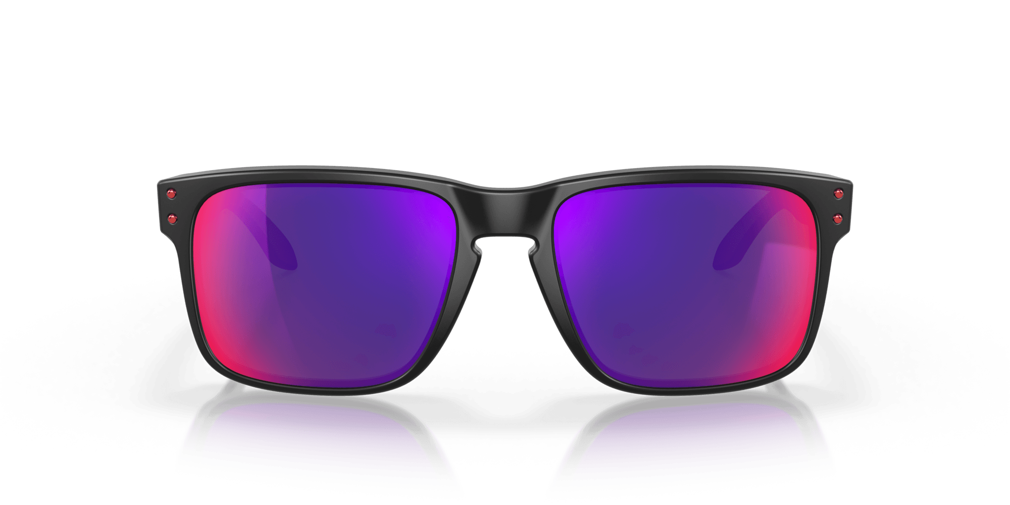 Holbrook Sunglasses - Matte Black/Red Iridium Lenses