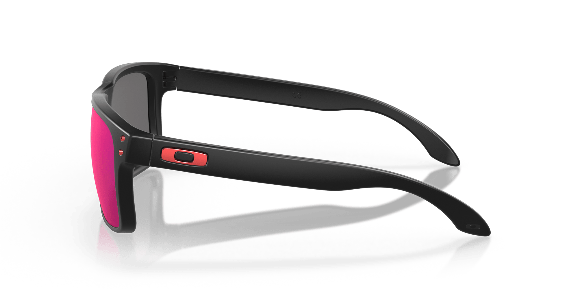 Holbrook Sunglasses - Matte Black/Red Iridium Lenses