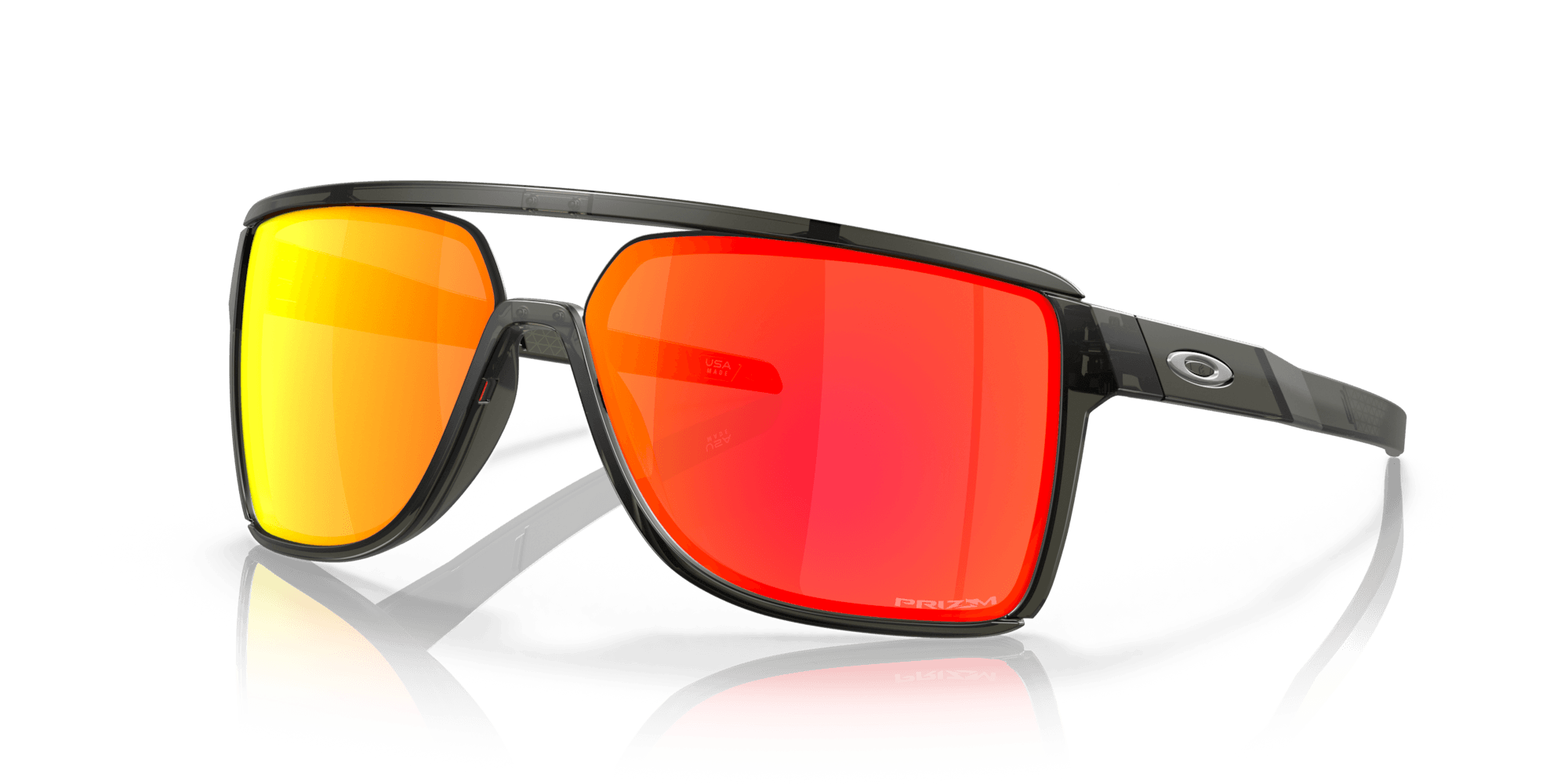 Castel Sunglasses - Matte Grey Smoke/Prizm Ruby Lenses