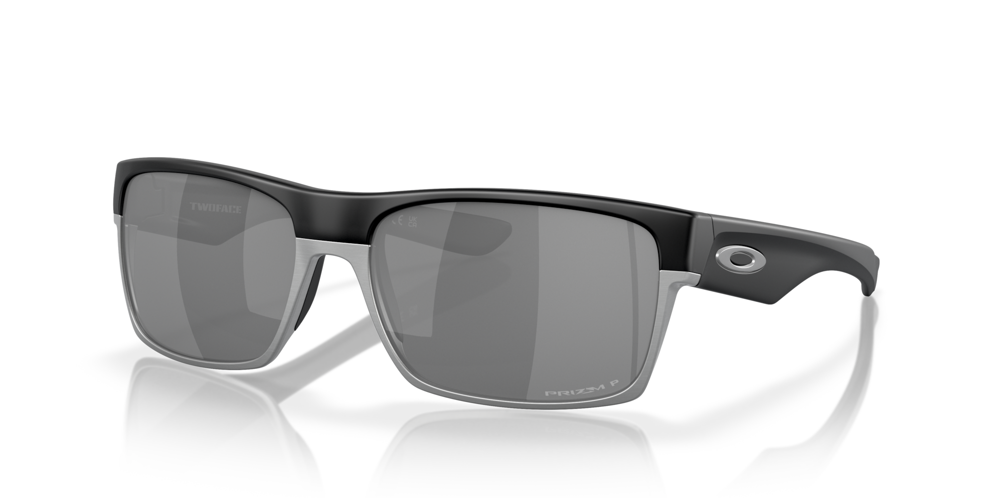 Two Face Sunglasses - Matte Black/Prizm Polarized Lenses