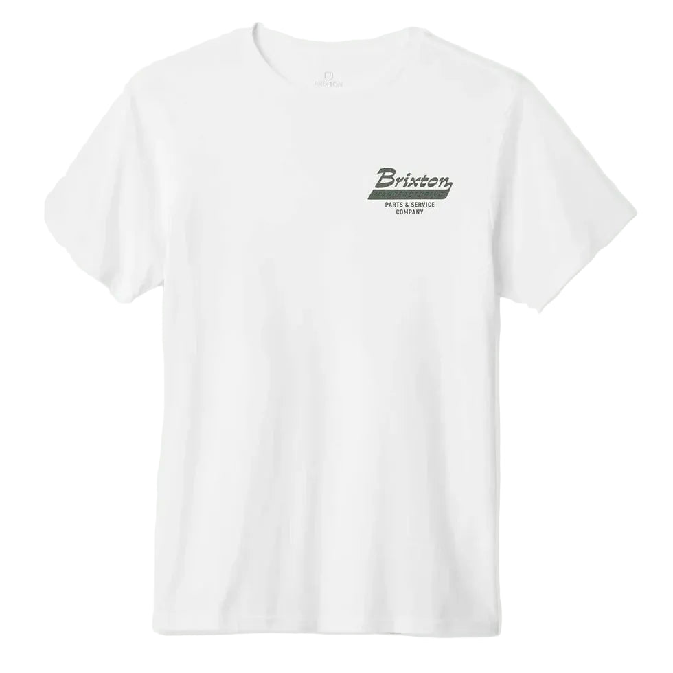 Township S/S Tailored Tee - White/Olive