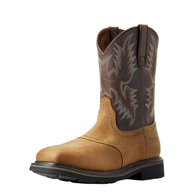 Sierra Wide Square Toe Steel Toe Work Boot - Aged Bark - Purpose-Built / Home of the Trades