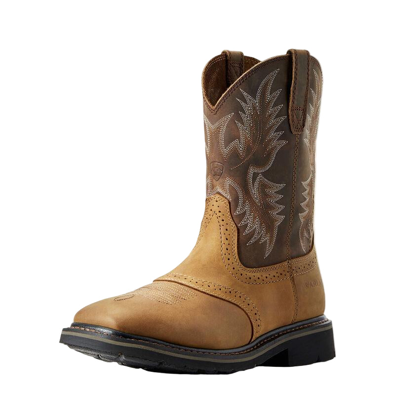 Sierra Wide Square Toe Work Boot - Aged Bark - Purpose-Built / Home of the Trades