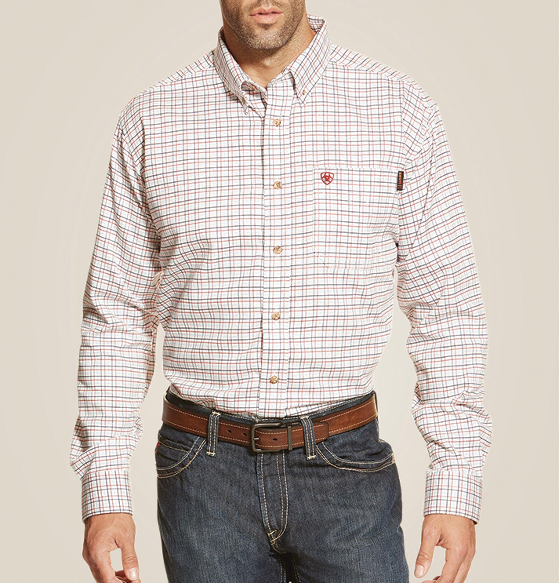 FR Gauge Work Shirt - White Multi