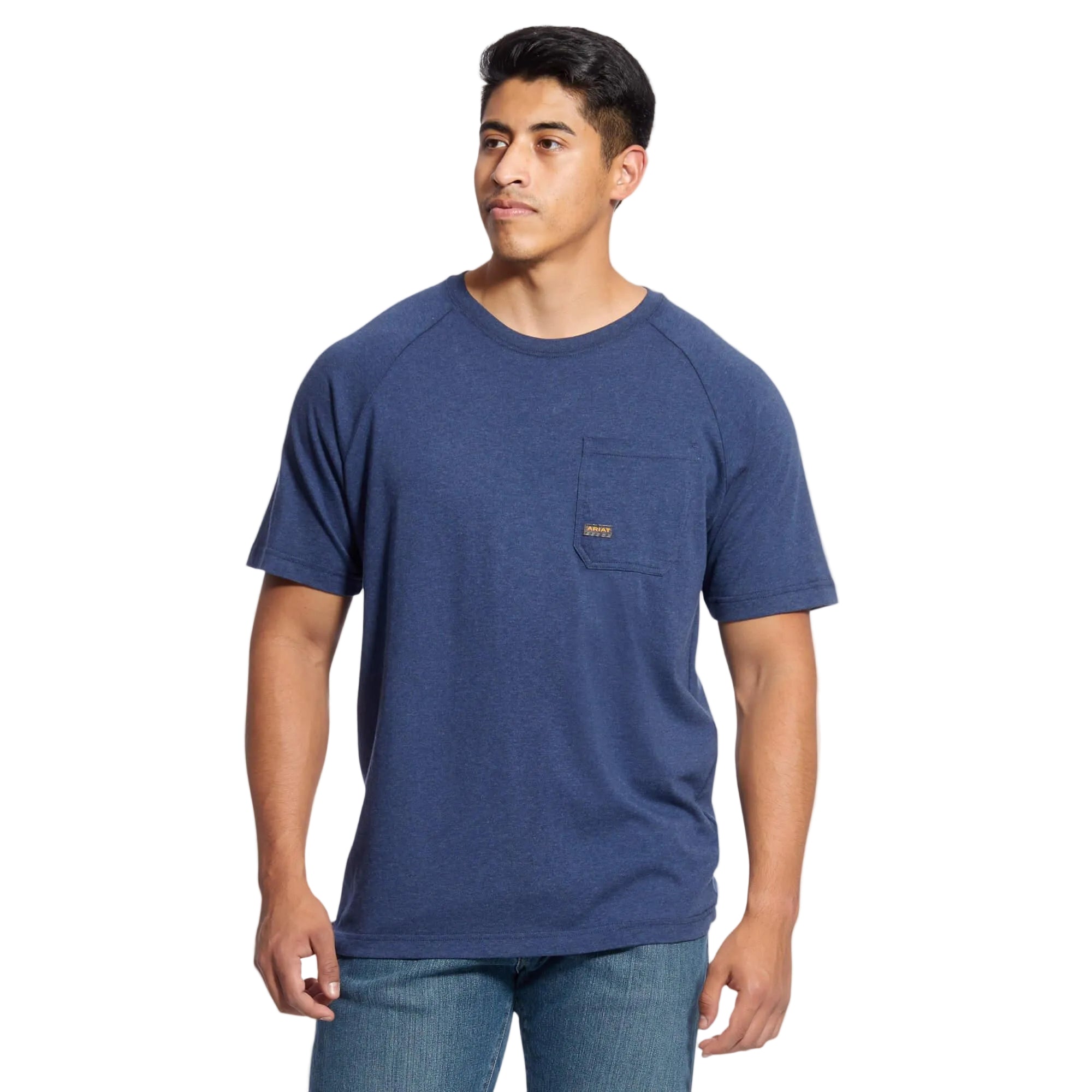 Rebar Cotton Strong T-Shirt - Navy Heather - Purpose-Built / Home of the Trades