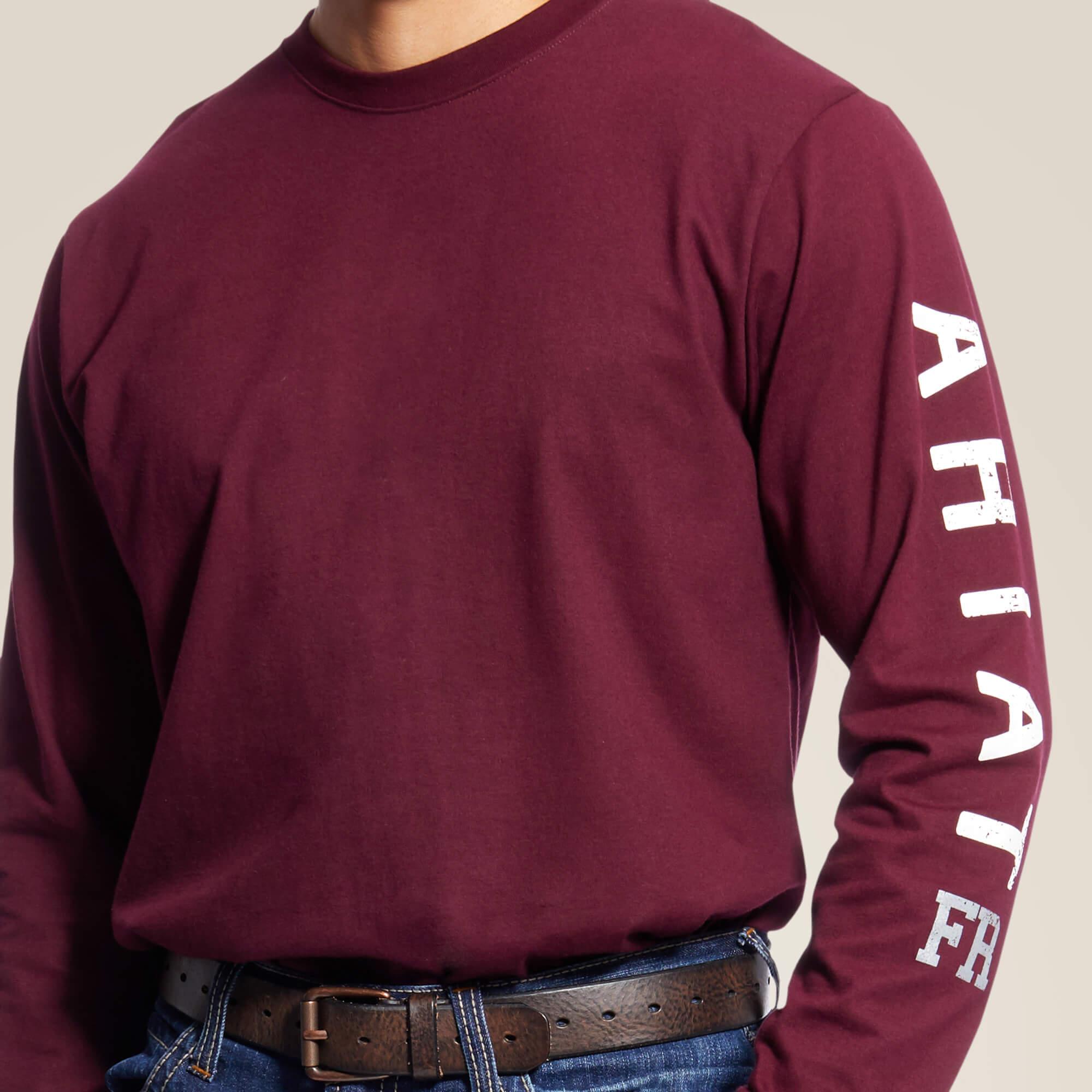 FR Roughneck Skull Logo T-Shirt - Malbec