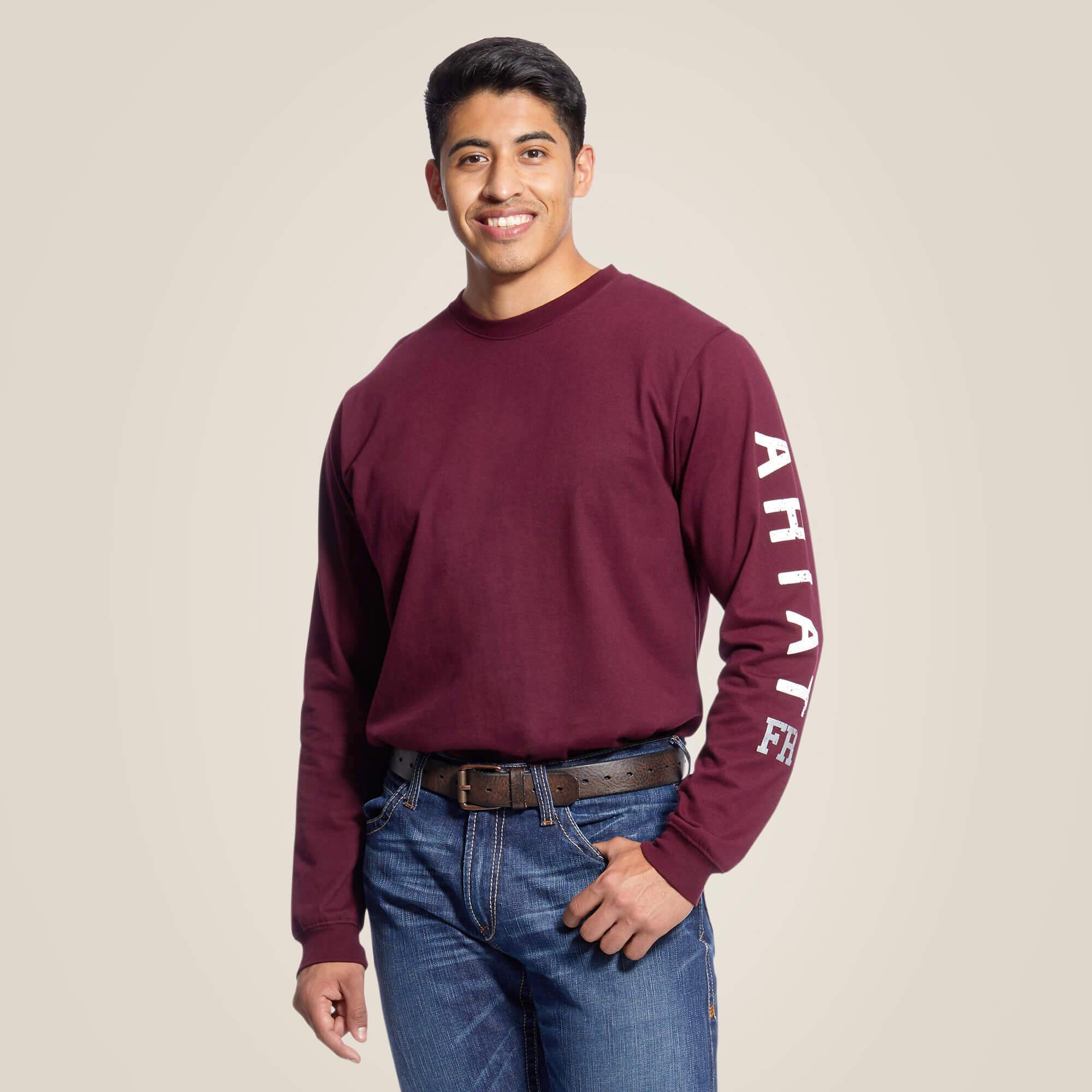 FR Roughneck Skull Logo T-Shirt - Malbec