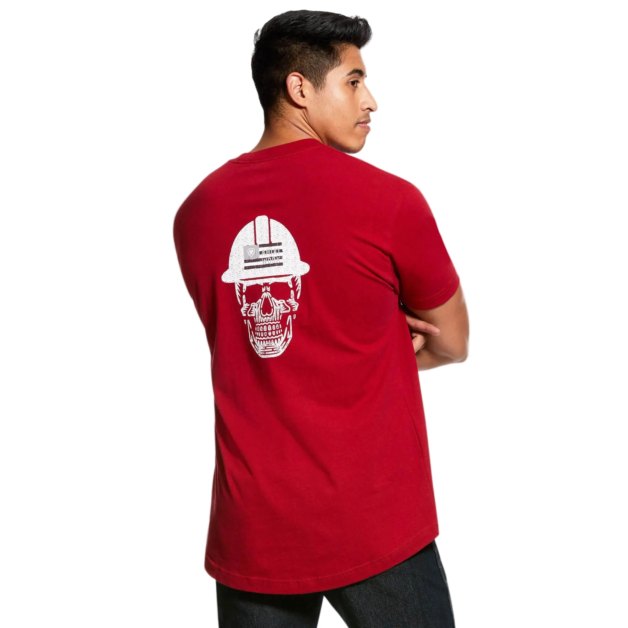 Rebar Cotton Strong Roughneck Graphic T-Shirt - Rio Red - Purpose-Built / Home of the Trades