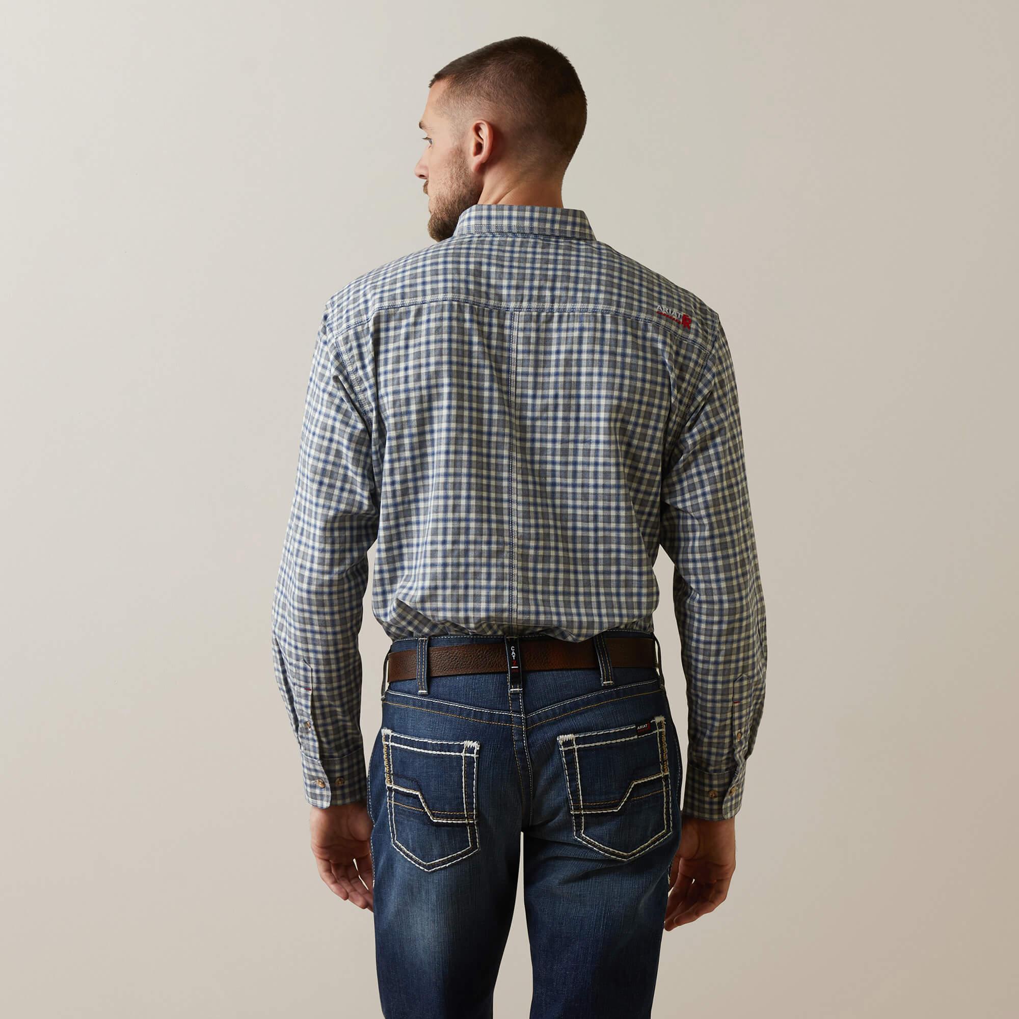 FR Plaid Featherlight Work Shirt - Clear Sky Plaid
