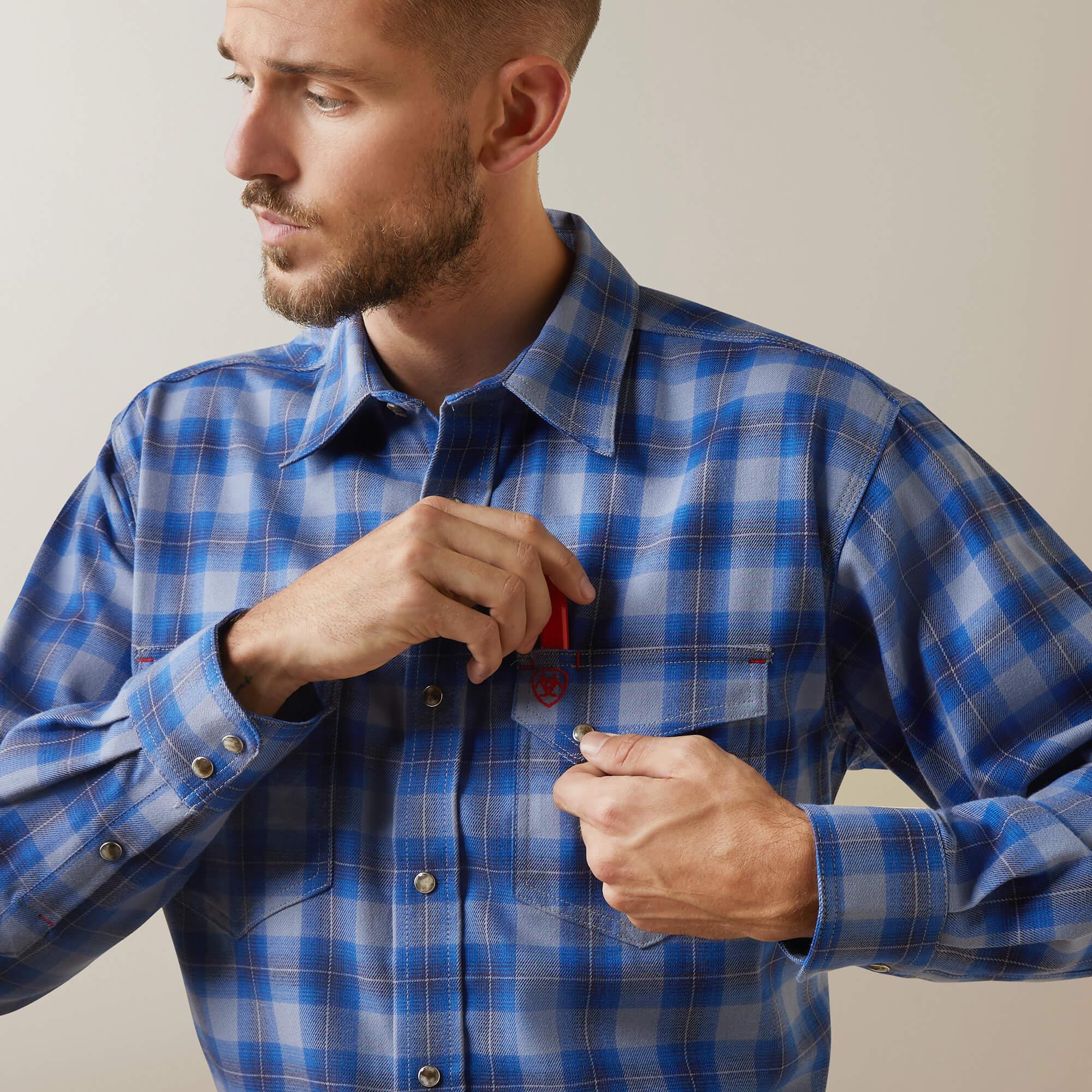 FR Oz Snap Work Shirt - Stone Washed