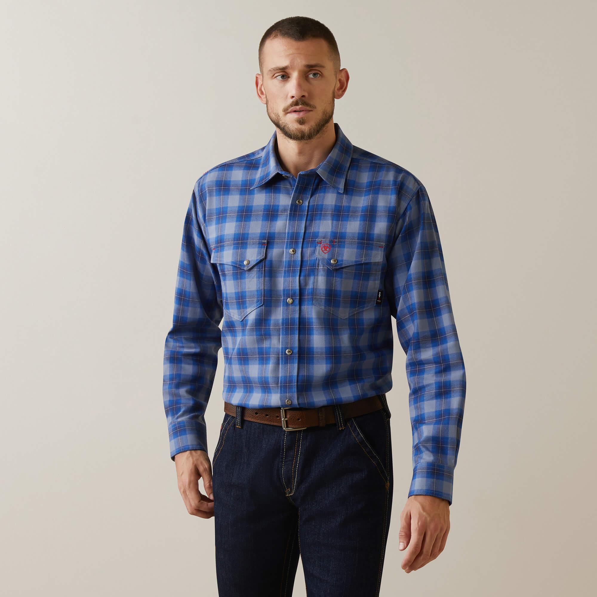 FR Oz Snap Work Shirt - Stone Washed