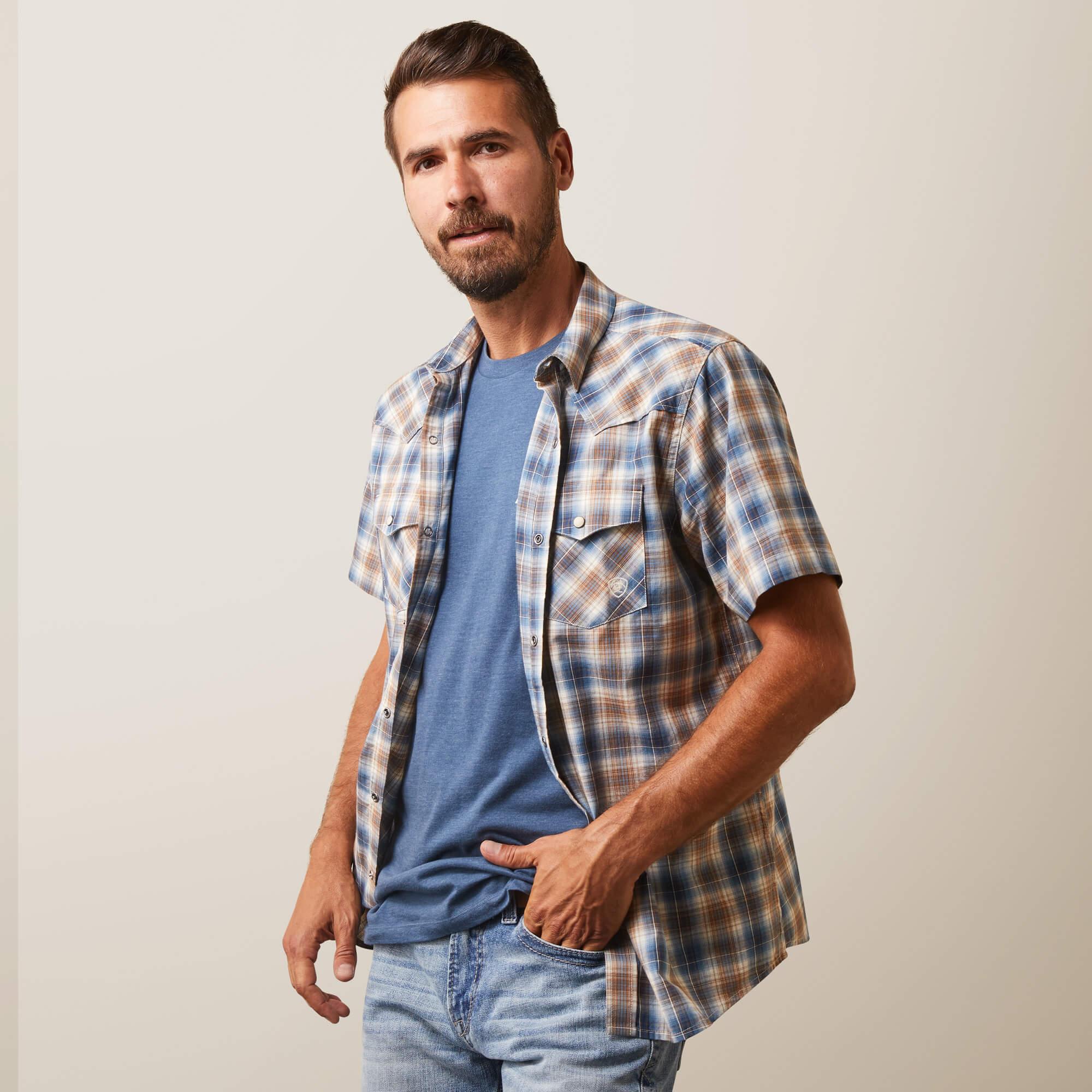 Hallwood Retro Fit Shirt - Blue Heaven