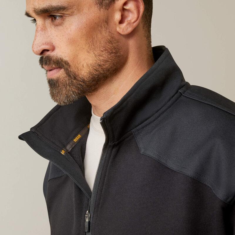Rebar workman duracanvas 1/4 zip sweatshirt - Black - Purpose-Built / Home of the Trades