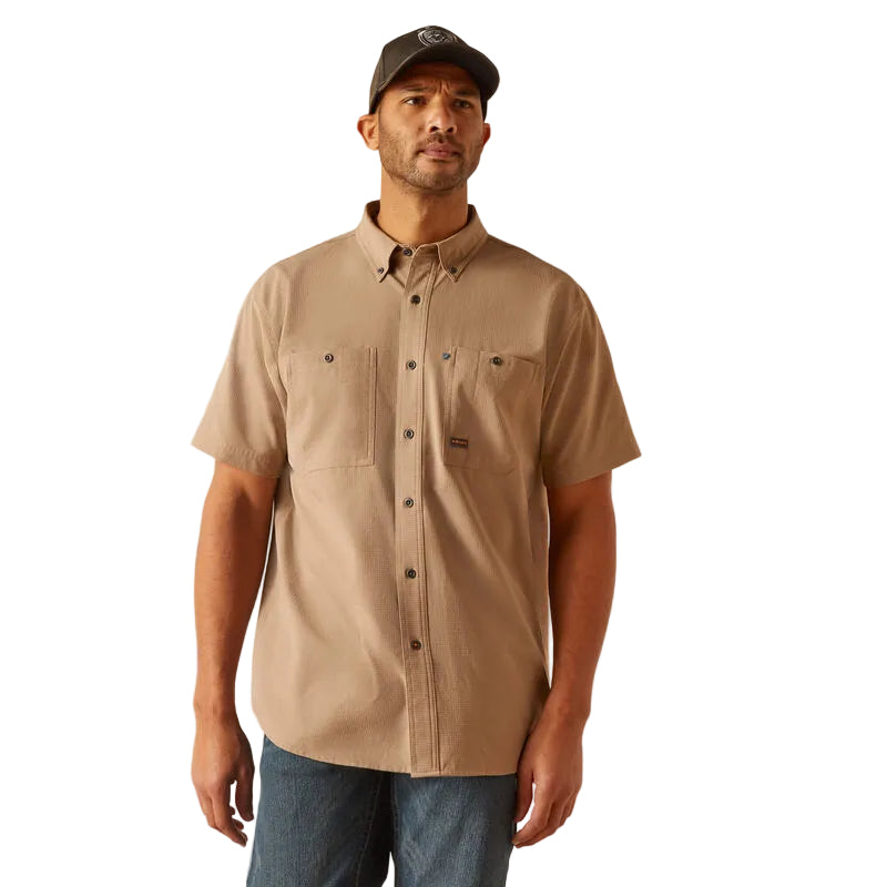 Rebar Made Tough 360 AirFlow Work Shirt, Khaki