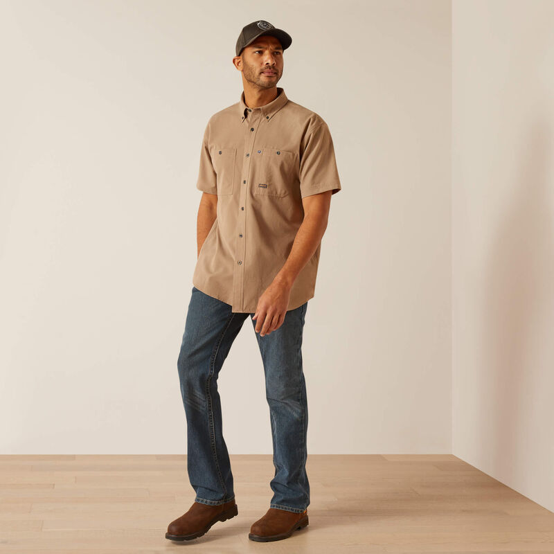 Rebar Made Tough 360 AirFlow Work Shirt, Khaki