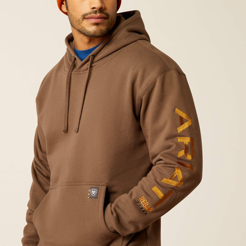 Rebar Graphic Hoodie Chocolate Chip/Golden Brown