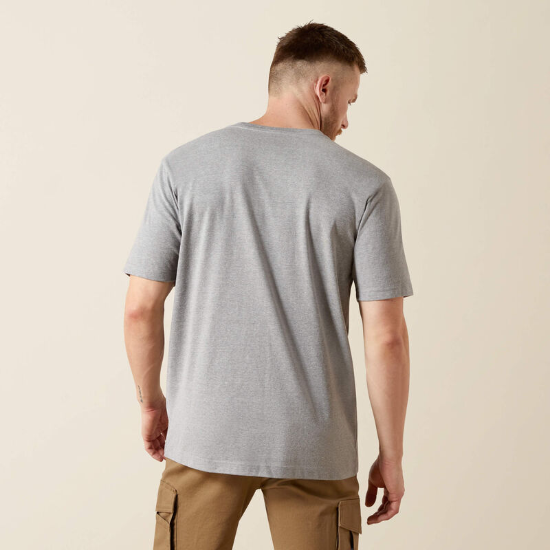 Cotton Strong Standard Pocket T-Shirt SS- Heather Grey