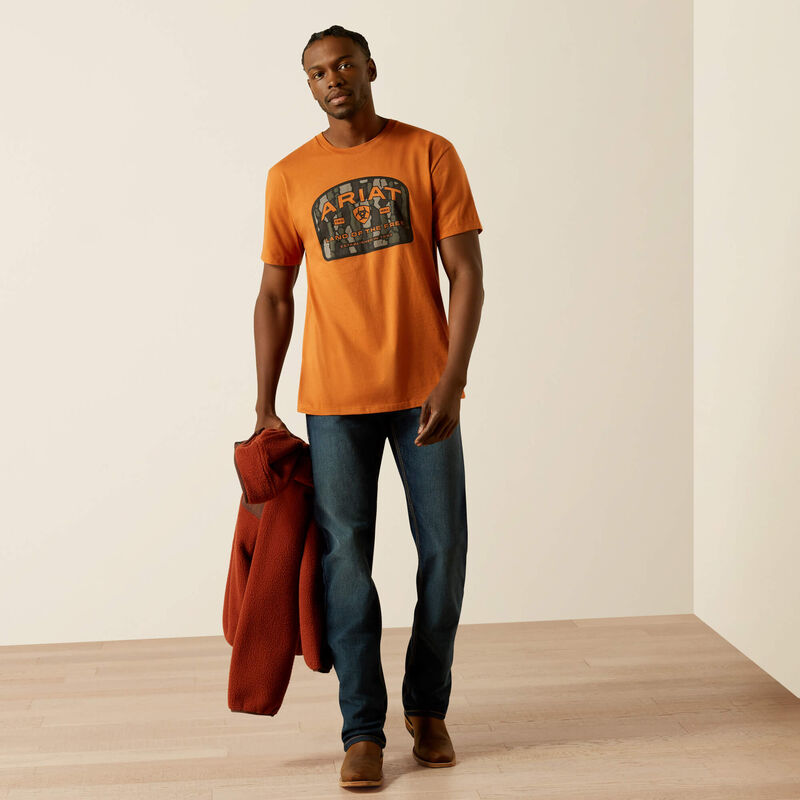 Ariat Underlands Camo Badge Tee- Adobe