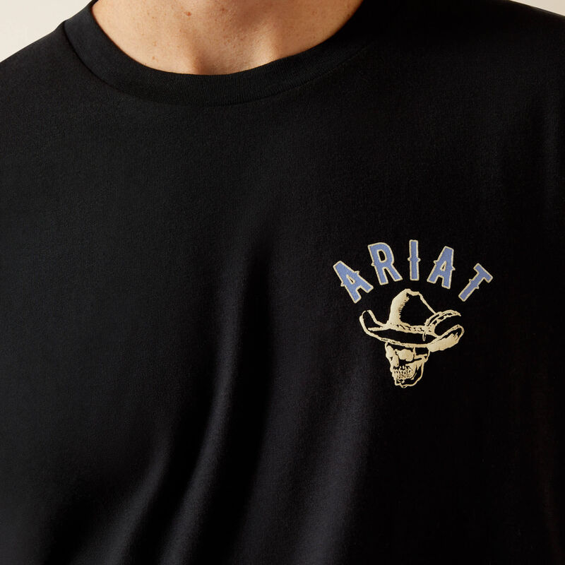 Ariat Stitched Skull Tee- Black