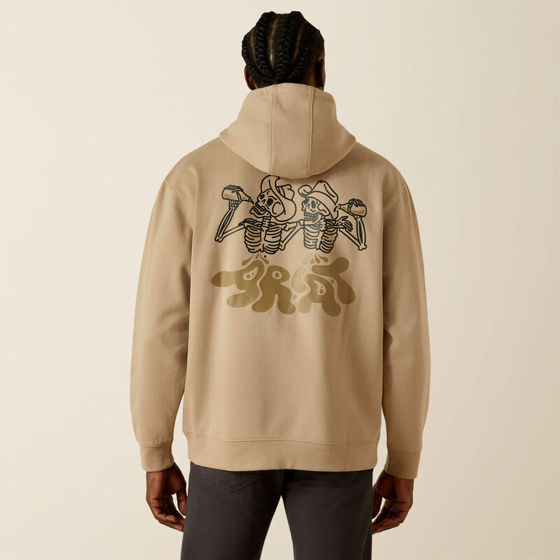 Ariat Drinking Buddies Hoodie- Beige
