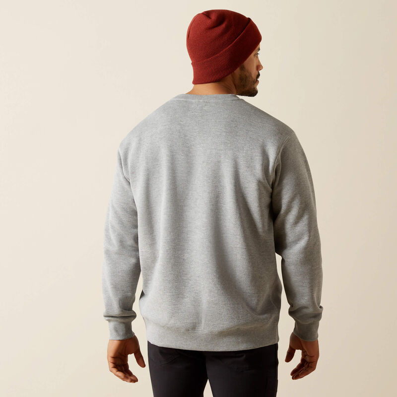 Lightweight Sweatshirt LS- Heather Grey