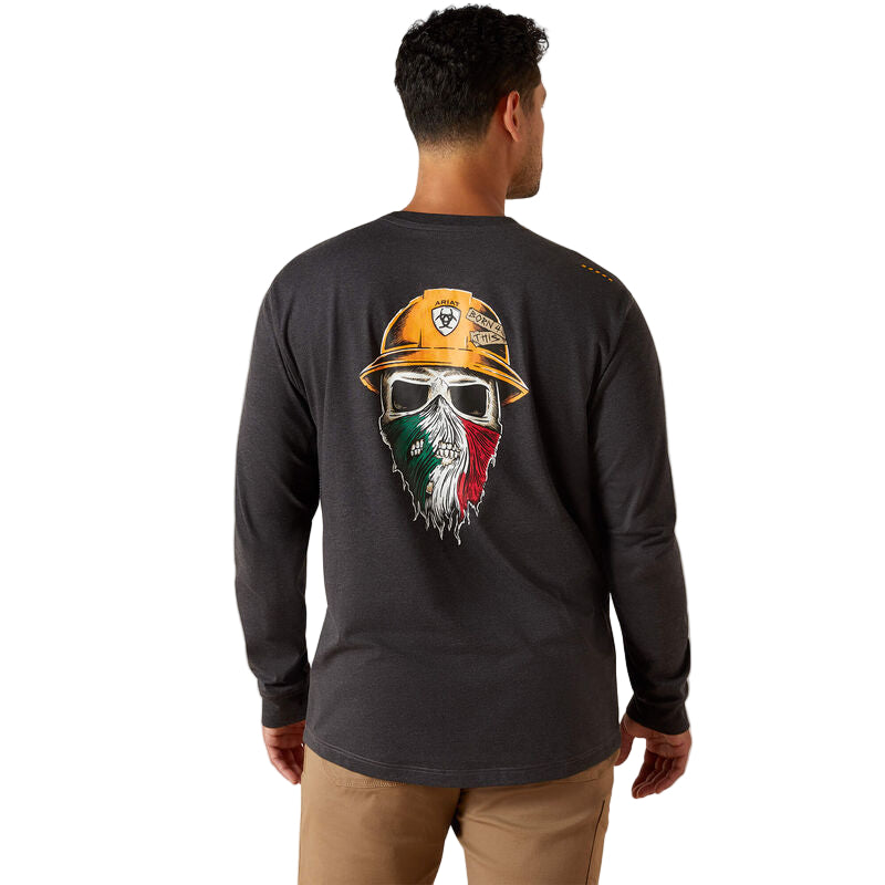 Workman Born For This T-Shirt - Charcoal Heather/Mexico