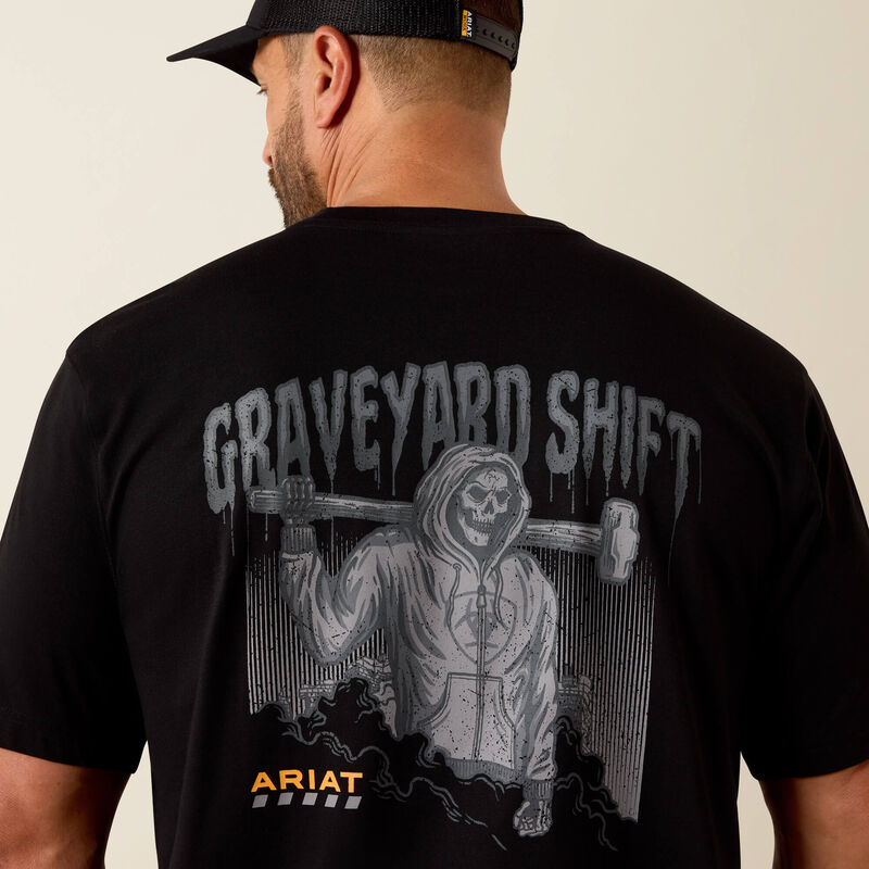 Rebar Workman Graveyard T-Shirt- Black