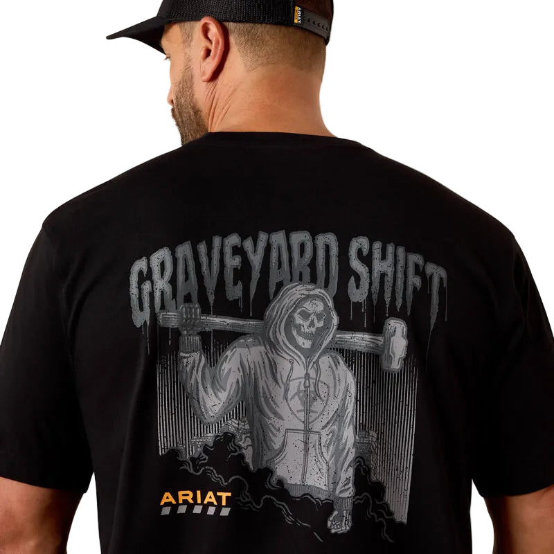 Rebar Workman Graveyard T-Shirt- Black