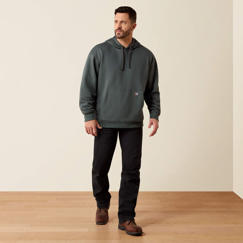 Rebar Workman Graphic Hoodie- Steel Green/Black