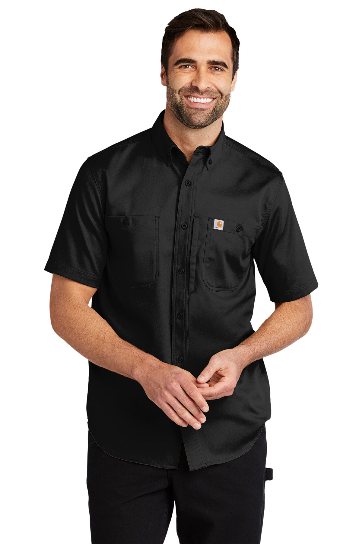 Rugged Professional Series Short-Sleeve Shirt - Black
