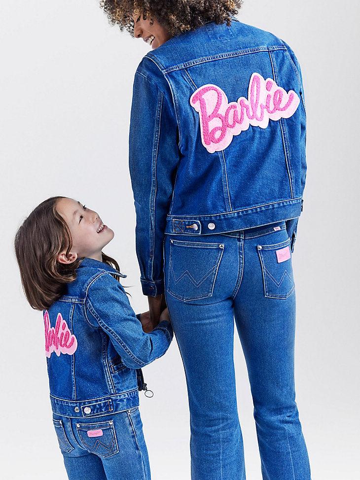 WRANGLER X BARBIE™ GIRL'S ZIP FRONT DENIM JACKET IN WRANGLER BLUE - Purpose-Built / Home of the Trades