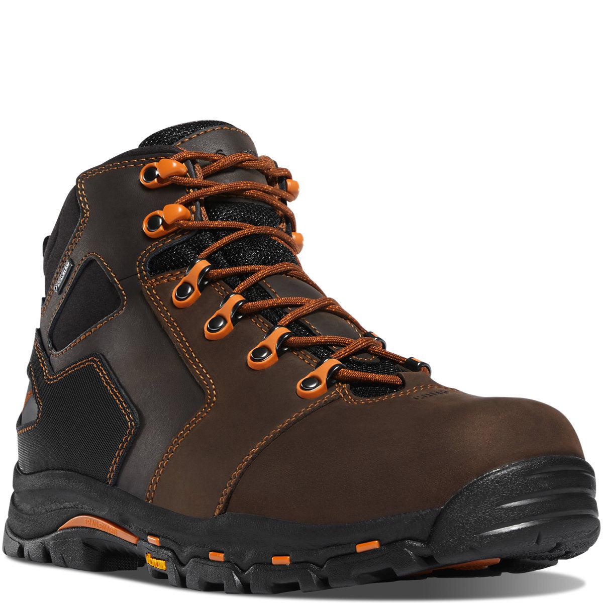 Men's Vicious Work Boot - 4.5" Brown / Orange - Purpose-Built / Home of the Trades
