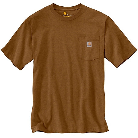 K87 - Loose Fit Heavyweight Pocket Tee, Oiled Walnut Heather