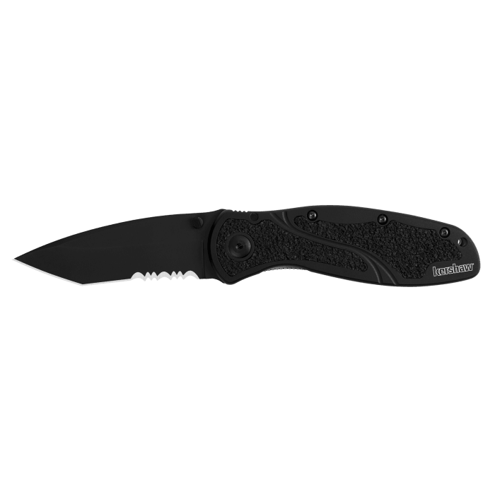 BLUR - TANTO, BLACK, SERRATED