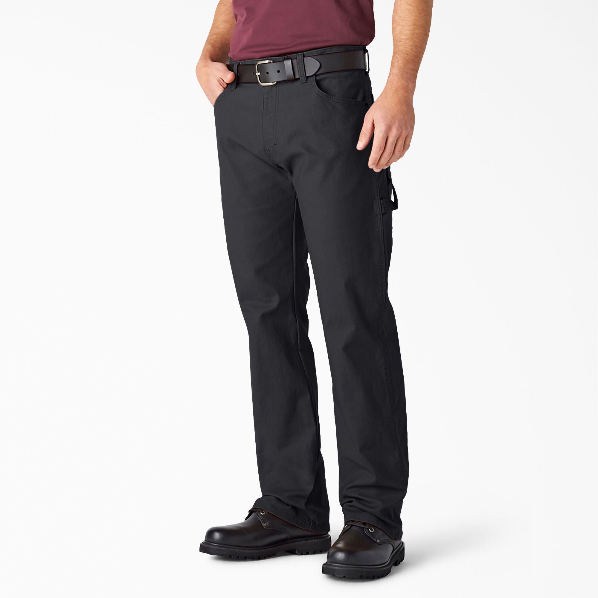 Relaxed Fit Heavyweight Duck Carpenter Pants, Black