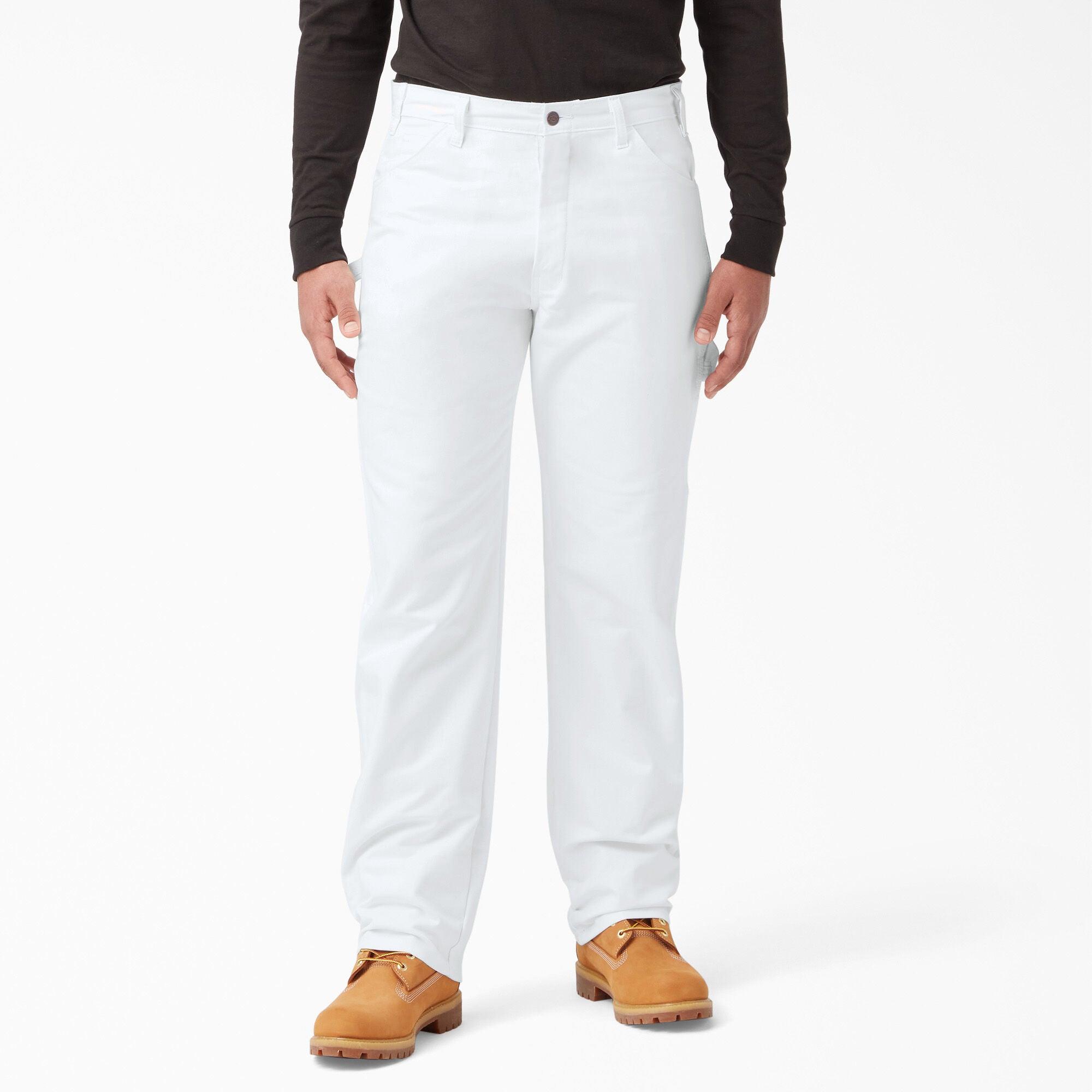 Relaxed Fit Straight Leg Painter's Pants, White - Purpose-Built / Home of the Trades