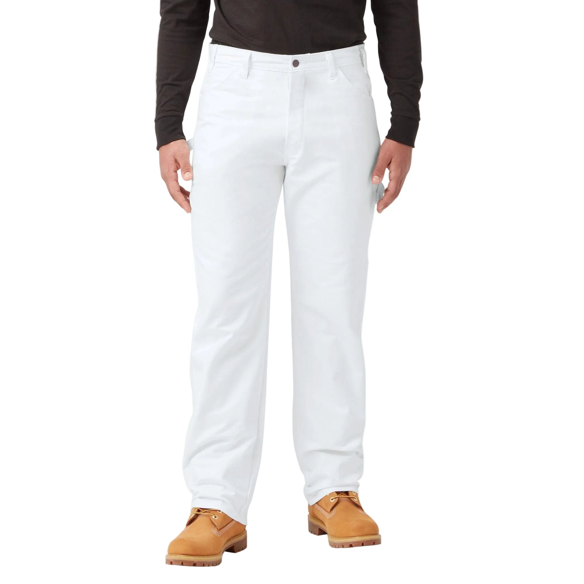 Relaxed Fit Straight Leg Painter's Pants, White - Purpose-Built / Home of the Trades