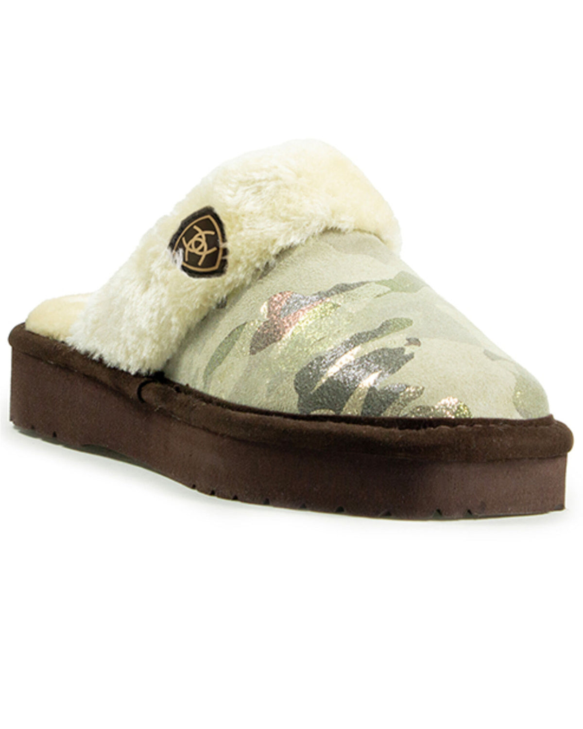 Women's Jackie Square Toe Slipper - Camo Metallic