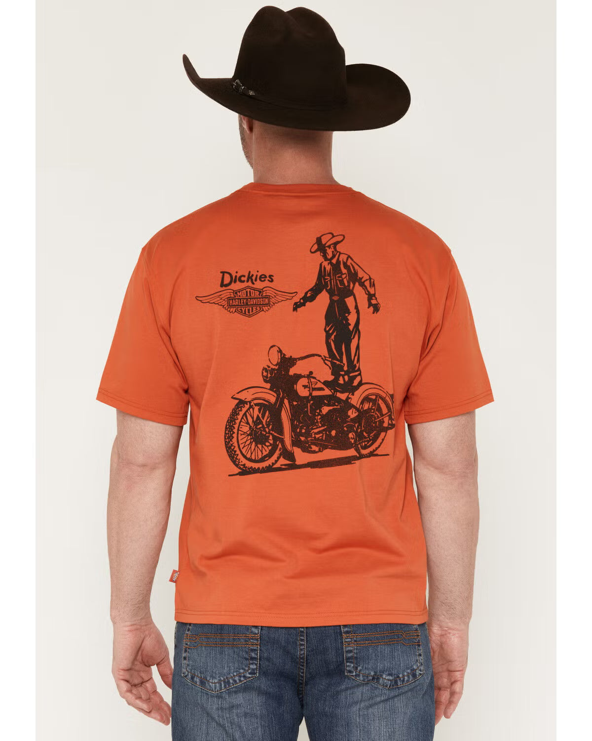 Dickies x Harley Davidson Wash Tee- Vintage Orange