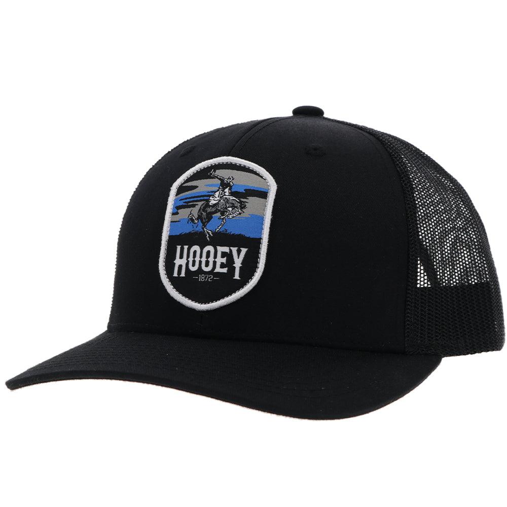 Cheyenne Hat - Black/Blue Patch
