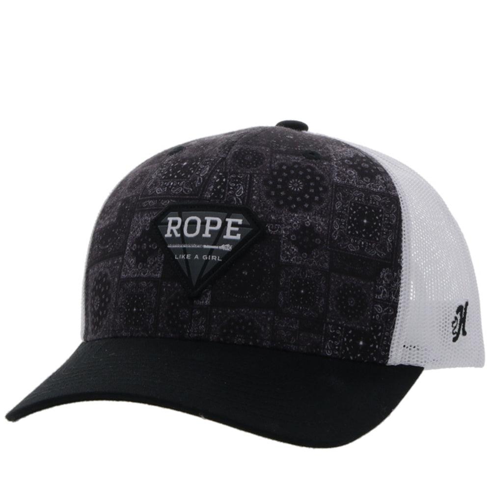 RLAG Bandana Printed Hat - Black/White