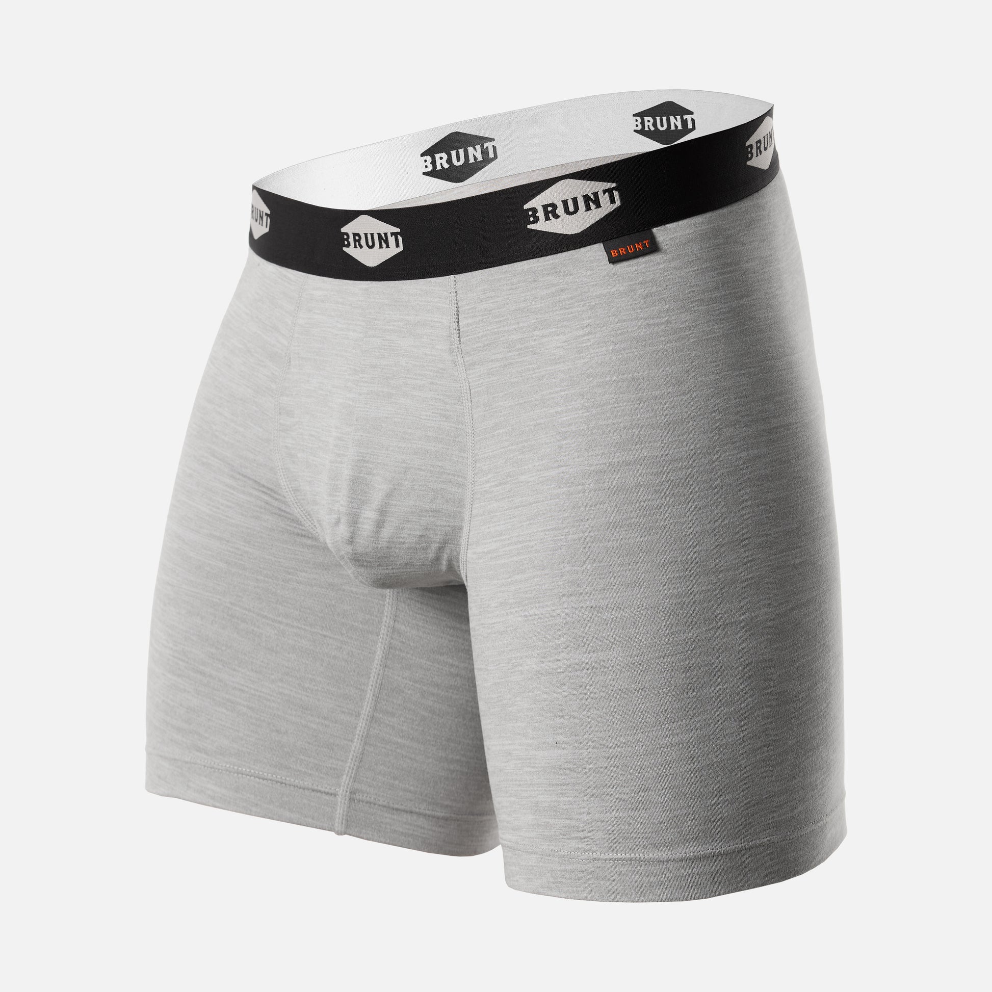 The 9in Comfort Tech Boxer Brief (2pk) - Black/Heather Grey