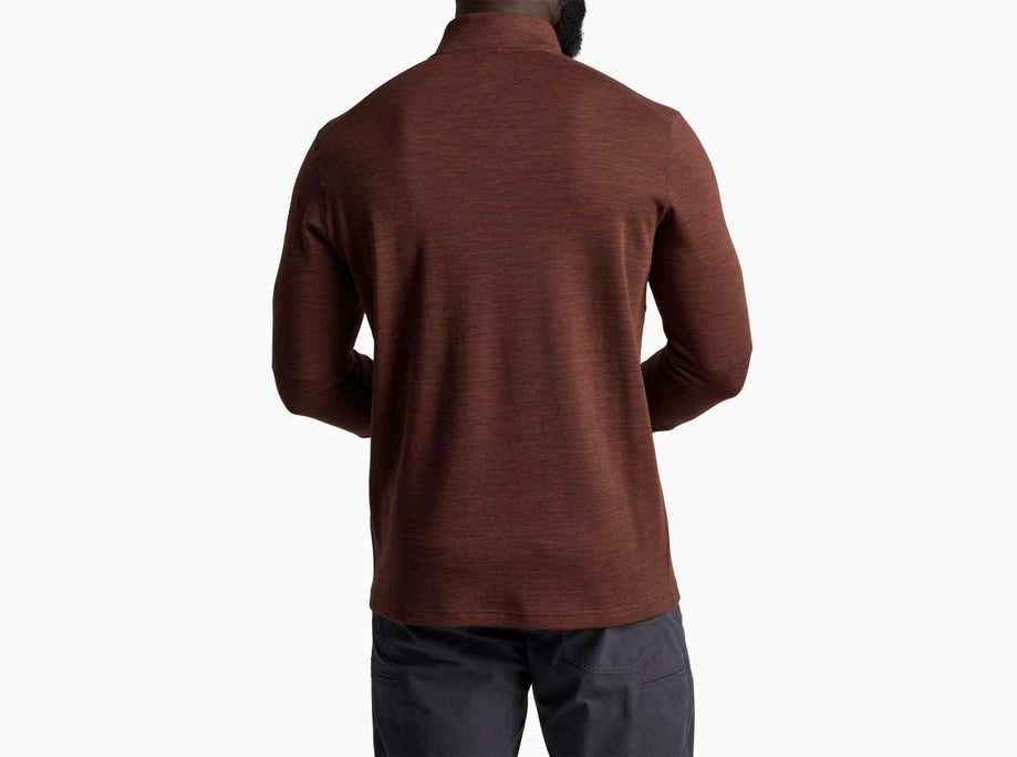 INVIGORATR 1/4 ZIP- RUSTIC BRICK