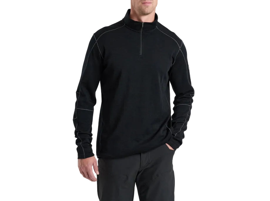 INVIGORATR 1/4 ZIP- RAVEN