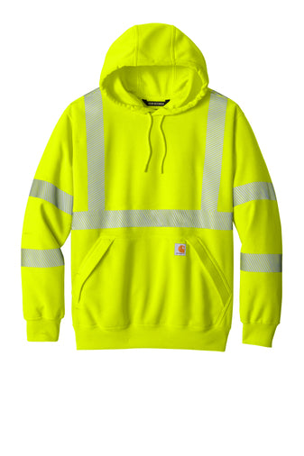 ANSI 107 Class 3 Hooded Sweatshirt - Bright Lime
