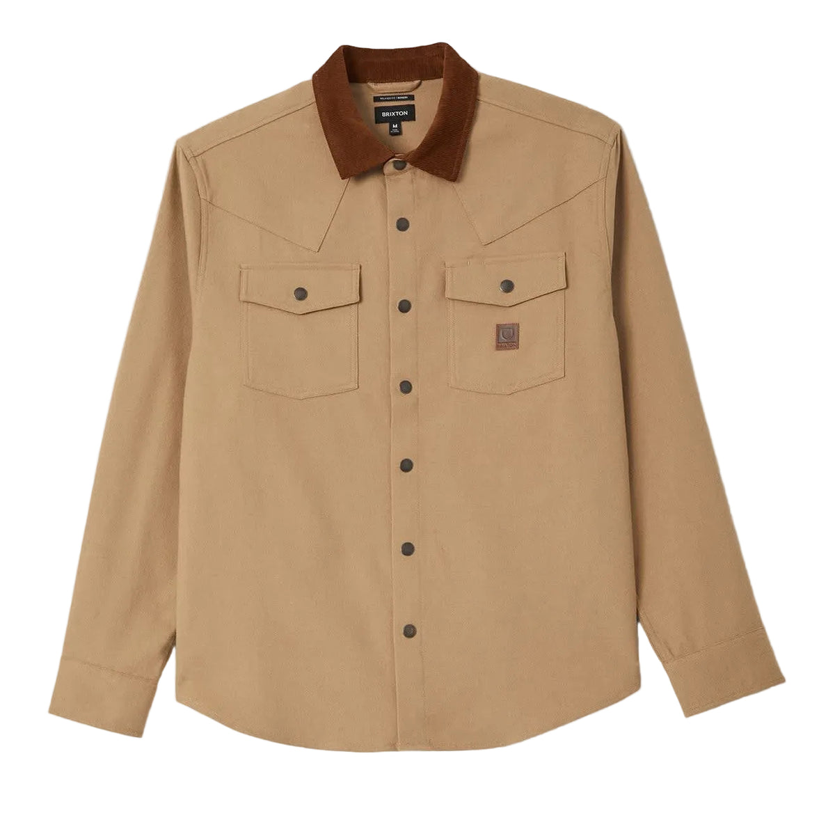 Bowery Builders Ranch Performance Flannel- Khaki/Brown
