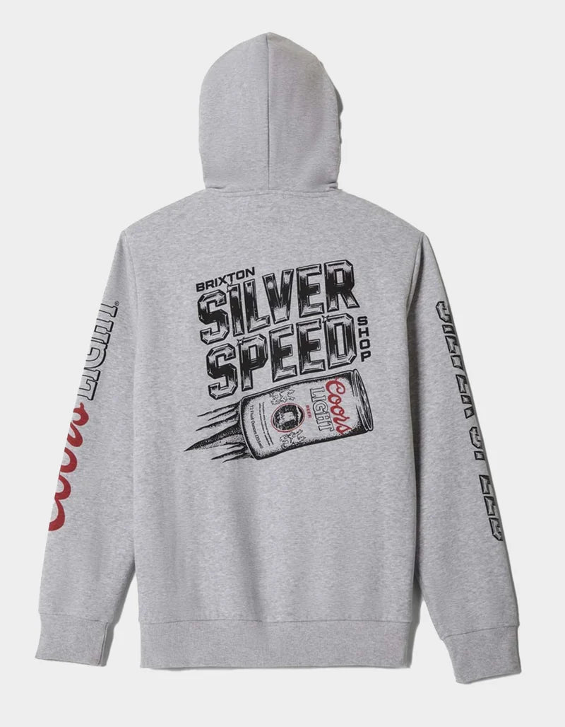 Coors Light Silver Speed Hoodie- Heather Grey